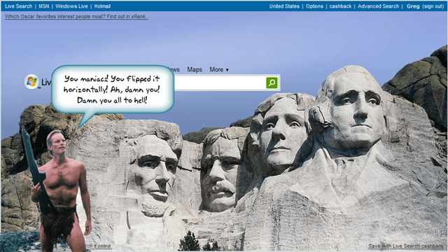 Bizzaro-world Rushmore