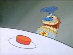 The jolly, candylike button...